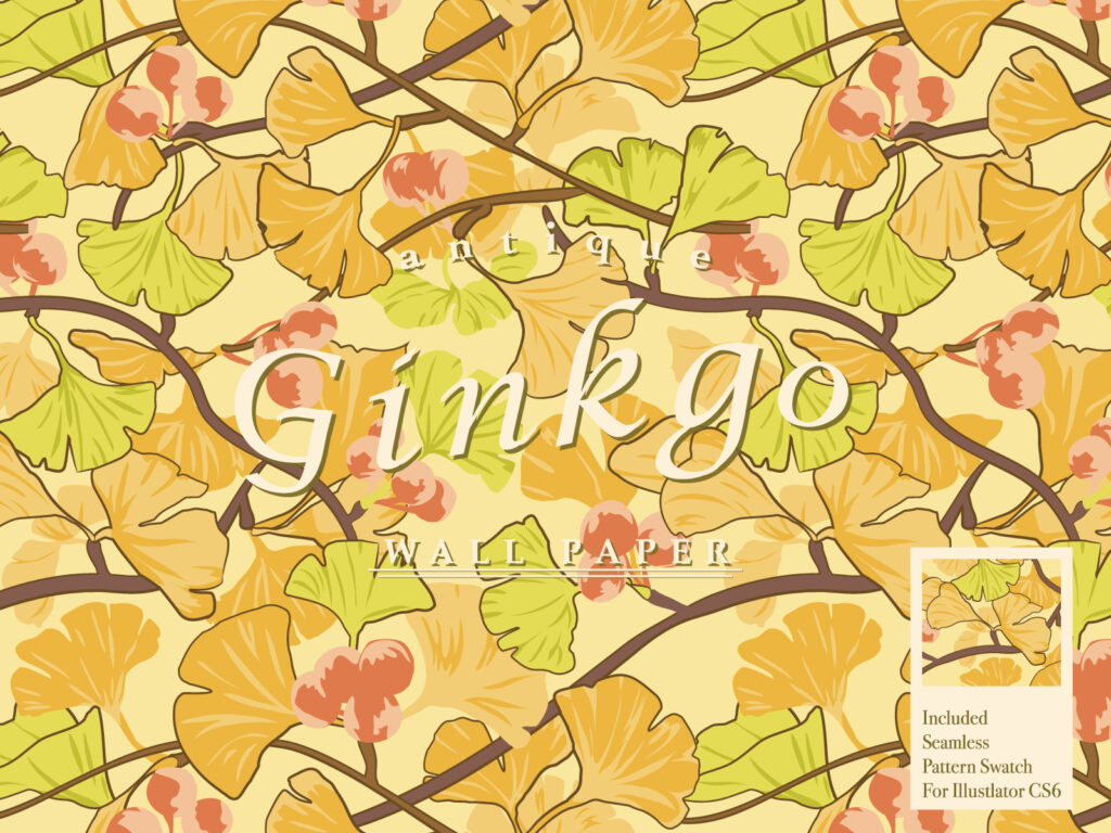 ストックイラストサイト配布用イラスト。アールヌーボー風イラスト。